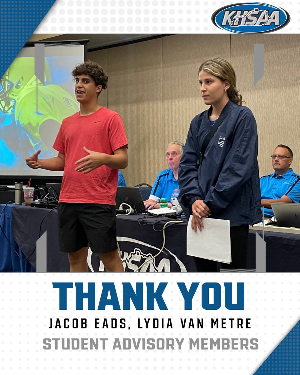 KHSAA Main (@khsaa) on Twitter photo Joining us today, <a href="/schscards/">Scott County High School</a> Jacob Eads & <a href="/HCHS_Athletics/">Henry Clay</a> Lydia Van Metre, members of our Student Advisory Group. Great info about the recently attended National Student Leadership Summit, as well as the upcoming HYPE Conference. Register for HYPE now: ly.khsaa.org/qyng Joining us today, <a href="/schscards/">Scott County High School</a> Jacob Eads & <a href="/HCHS_Athletics/">Henry Clay</a> Lydia Van Metre, members of our Student Advisory Group. Great info about the recently attended National Student Leadership Summit, as well as the upcoming HYPE Conference. Register for HYPE now: ly.khsaa.org/qyng