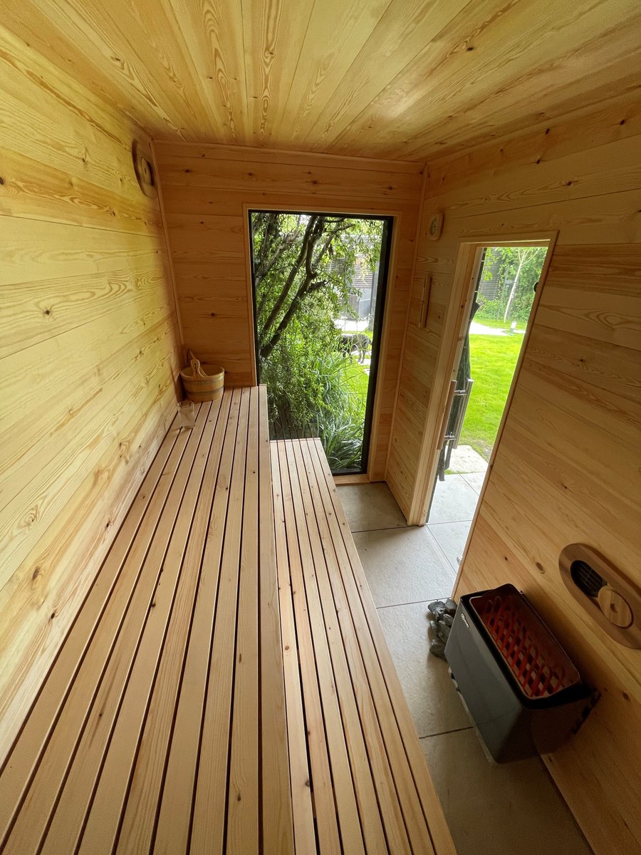 One of our customer has sent us some photos of this amazing sauna they built using our Redwood Pine 👏 #timber #woodworking #pine #sauna #saunadesign #landscapedesign #gardendesign #exteriordesign #landscape #outdoorliving #share