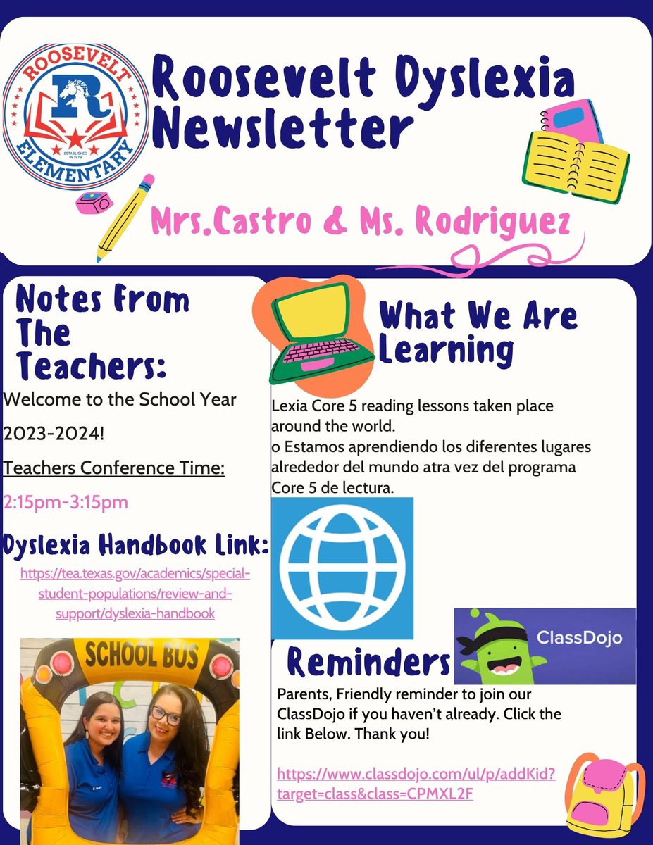 Roosevelt Dyslexia 1st Six Weeks Newsletter <a href="/RooseveltBronc1/">Roosevelt Broncos</a> <a href="/Dchattypatty/">Denise</a> <a href="/salflores10/">Sal Flores</a> 🐴❤️💙 #Core5 #lexiaon