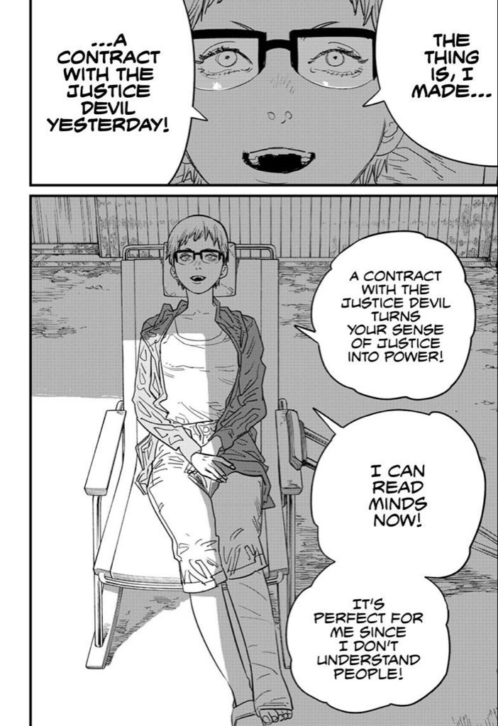 SavageDSag's tweet photo. As a side note:
RIP Yuko, she deadass gave us some iconic CSM moments in her short time in the series.
Her twisted sense of Justice, friendship with Asa, and quirkiness made the first part of Part 2 an interesting read! #ChainsawMan #CSM141 #ChainsawMan141 https://t.co/DeDc1TcHhl