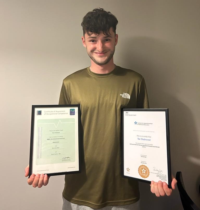 Huge congratulations to Kai who is celebrating the completion of his four year Level 3 Electrical Maintenance and Installation Apprenticeship 💫

Now qualified, Kai will move into an Electrician role here at Aster.

#Apprentice #Apprenticeship