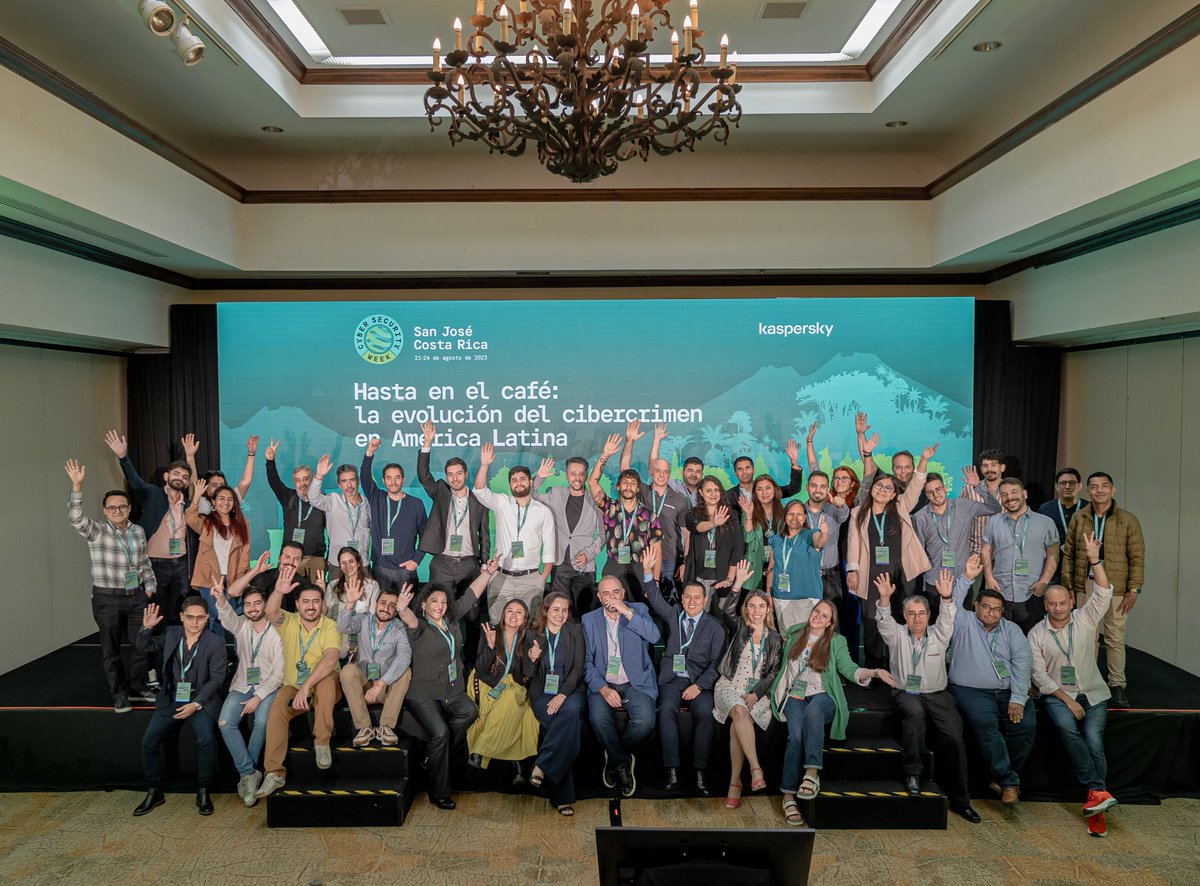 KasperskyLatino's tweet photo. ¡Nuestra Cyber Security Week 2023 llegó a su fin y no podríamos estar más agradecidos por la participación de todos! 🙌 Si desean conocer más sobre el panorama en América Latina, clic aquí 👉https://t.co/3andWwmp33

#klsec #cswlatam #tecnologia #informatica https://t.co/Iok3KI8oM0