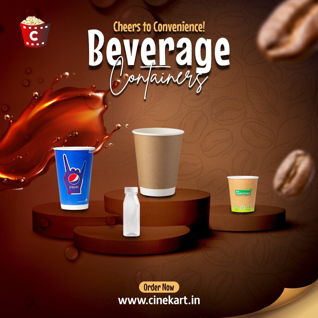 Cinekartos's tweet photo. Never worry about spillage of drinks. We hav got you covered with Industry's finest containers for ur hot & cold beverages 🥤 Shop from a wide range of options to serve Cool drinks, Coffee/Tea, Cold Coffee
#beverages #coffee #cooldrinks #coldcoffee #petbottle #ripplecup #biocup https://t.co/OMphfq24RG