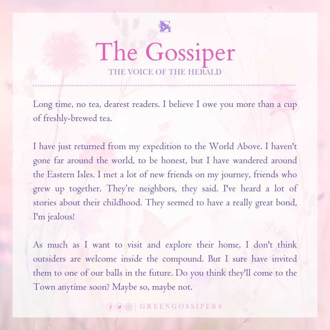 greengossipers's tweet photo. This gossiper is back with a freshly brewed gossip! #greenwriter https://t.co/slDVI21npS