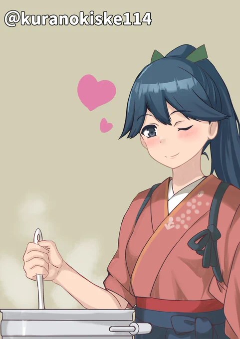 料理に愛情を込めてくれる鳳翔さん#艦これ版深夜の真剣お絵描き60分一本勝負 #艦これ版真剣お絵描き60分一本勝負_20230830 