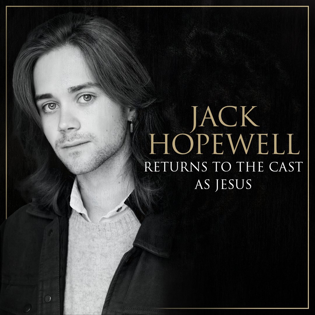 JCSTheMusical's tweet photo. What’s the buzz?! We’re excited to announce Jack Hopewell and Elvie Ellis will be returning to our US #JCS50 Tour, as Jesus and Judas, beginning performances in Columbus, OH on October 3, 2023. https://t.co/gyItjp0Ks3
