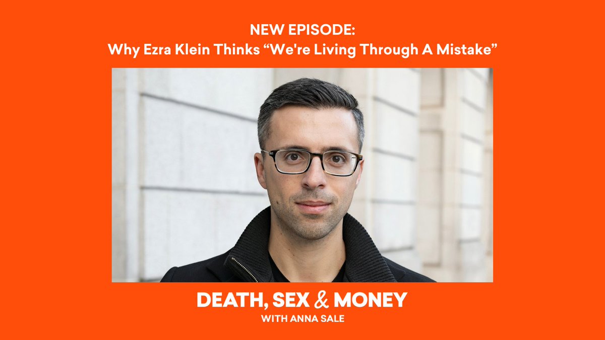 deathsexmoney's tweet photo. .@ezraklein’s work looks at the impact of policy on our lives. After a move and a health crisis, Ezra and his wife struggled to get the support they needed for their kids. Today, Ezra tells @annasale about parenthood and the lure of communal living: https://t.co/bLuFXPRlbo https://t.co/exZEtjkWf5