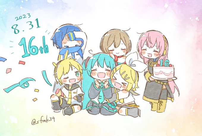 #初音ミク誕生祭2023 #miku16th  #初音ミク 16歳のお誕生日おめでとう…!!!!!あなたに出会えてほんとに良かった… 