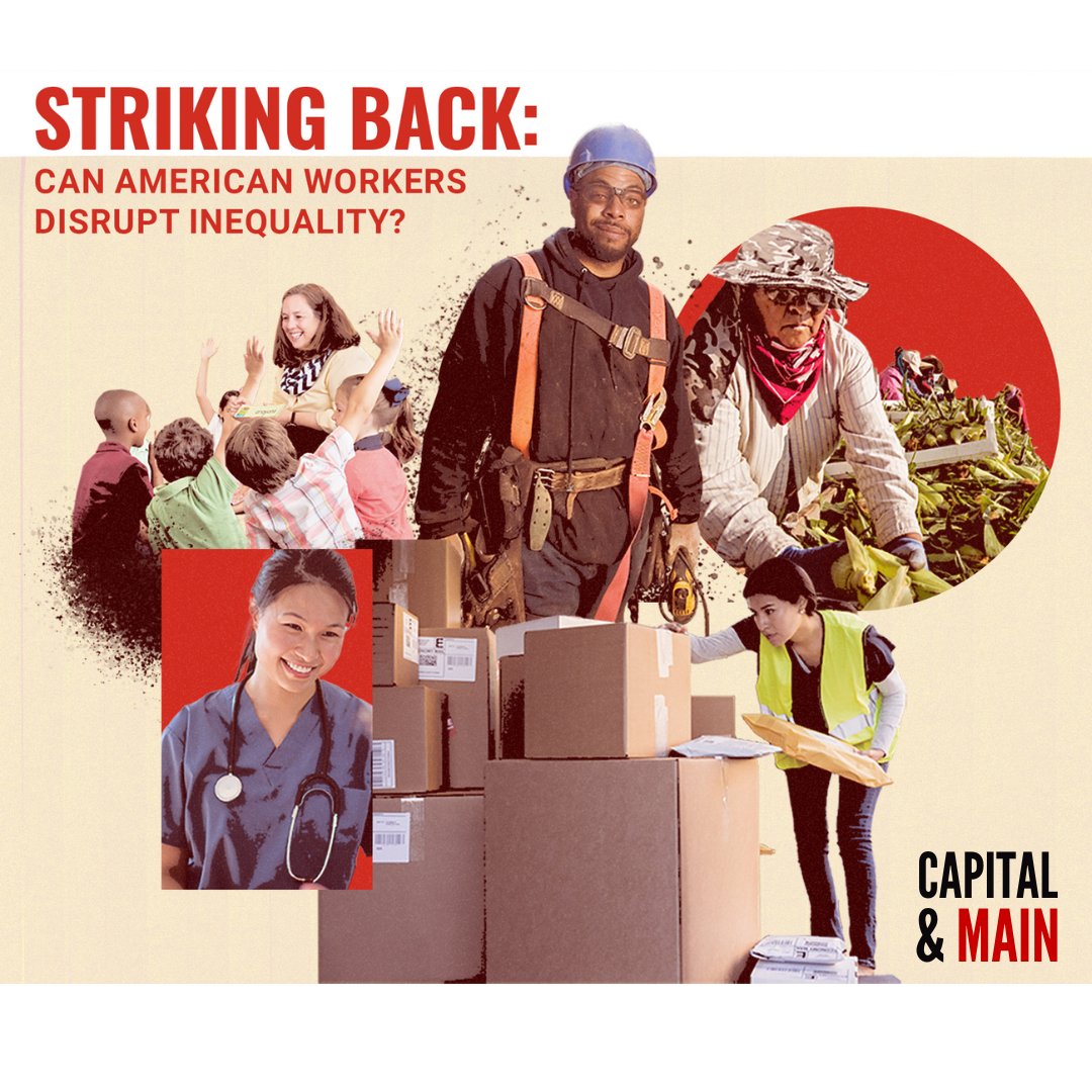 capitalandmain's tweet photo. CEO pay has skyrocketed, the gig economy has exploded and it is leaving millions of people with meager pay, paltry benefits and little recourse.

@capitalandmain’s new series “Striking Back” examines the rising tide of labor activism in the U.S.

https://t.co/K64TWhHTe8 https://t.co/s0b6Myzc8i