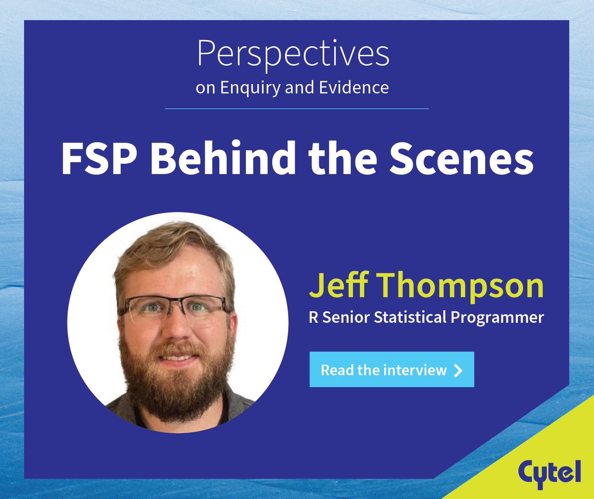 cytel's tweet image. 🌟 Interested in a #career as a #StatisticalProgrammer? Curious about working with R, Shiny, and more in the #biotech space? Jeff Thompson shares some of the fascinating projects he’s worked on and what it’s like to work at Cytel. bit.ly/3E8VAQO