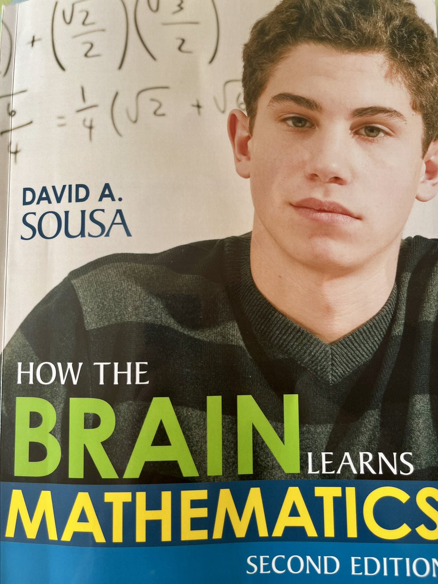 Much brain research shows that adolescents have an advantage over adults in learning algebra. I’m learning about that &amp; much more in this book. 
How often do we talk about how the brain learns mathematics &amp; its implications  on how we teach? #Mathematics #mathed #brainresearch