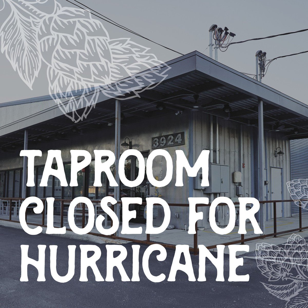 Our taproom will be closed today. ☔️
