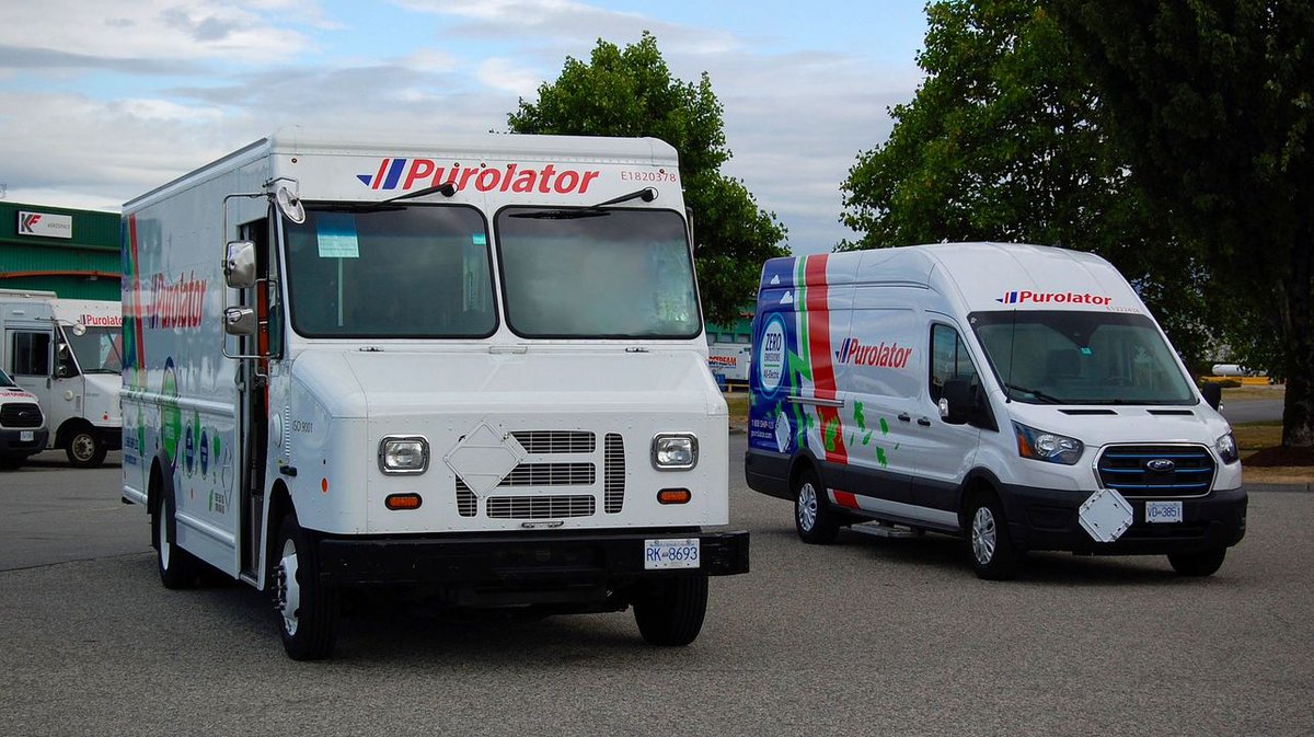 PurolatorInc's tweet image. We’re excited to be sharing our journey to #electrify more than 60 per cent of our #LastMile #DeliveryVehicles as a participant in the @NACFE_Freight @RunOnLess – Electric DEPOT (#ROLEDEPOT) program. Learn more: tinyurl.com/5n8ar552 #EVs #GreenFleet
