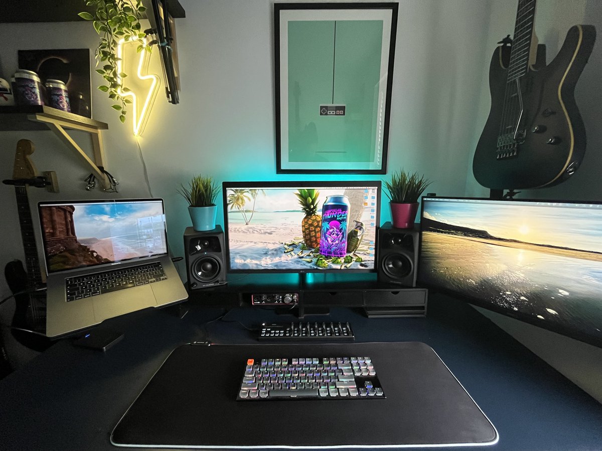 littlethunderco's tweet photo. Building from home - Check out our team’s creative spaces for remote work! https://t.co/IbXMV7J3MH