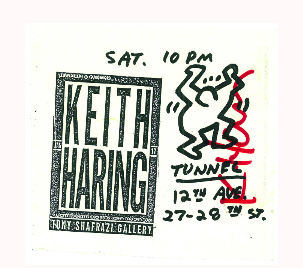Flyer 4 Keith Haring party & Tony Shafrazi Gallery opening, 1/17/88 at the Tunnel autographed by Haring. 

U can register to bid on this flyer (LOT 122) at fineart.hiphop

#hiphop #hiphop50 #hiphoptreasures #hiphopfineart #hiphopflyers #hiphopflyer  #keithharing