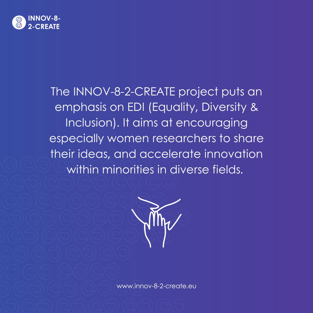 innov82create's tweet photo. Did you know that the INOV-8-2-CREATE project's Impact Series attracted a majority of female registrants during its first tier?

The projects puts an emphasis on EDI (Equality, Diversity &amp; Inclusion).🟰

Read more: https://t.co/4XmqCPFDOj https://t.co/7PYgTzQDvB