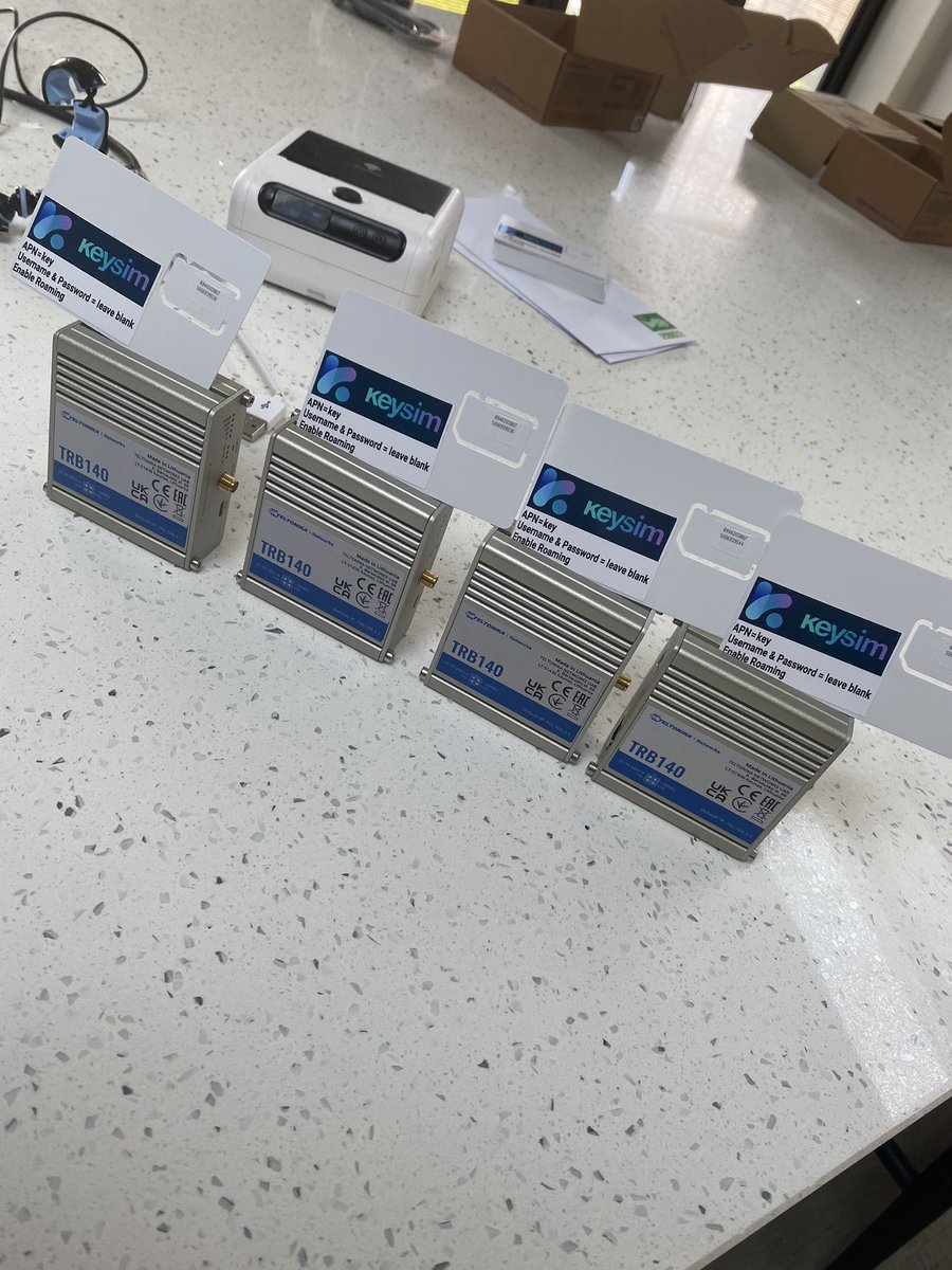 Fire and security company have had enough of the service provided by the existing supplier &amp; ordered these  

This set up is much better for them