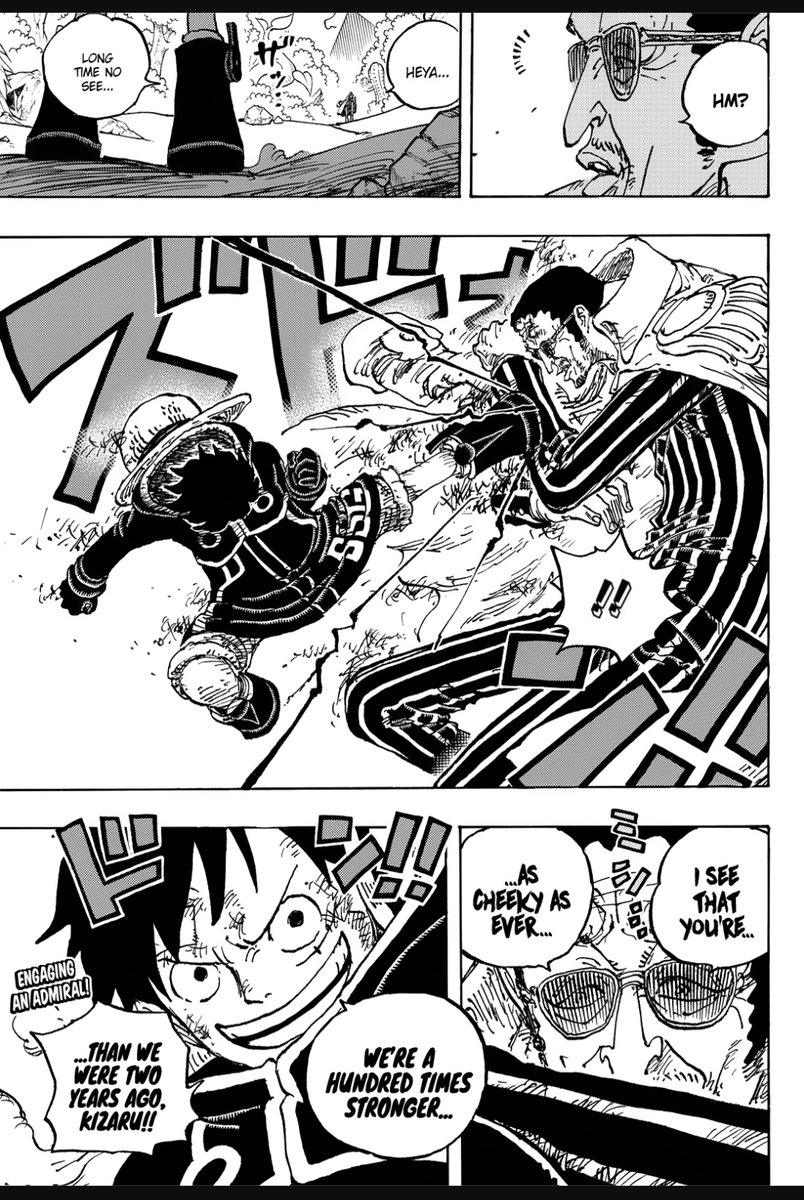 funotaku's tweet photo. pekan yg hebat untuk para nakama! lihat luffy menendang kizaru sambil senyum di #ONEPIECE1091 sambari menunggu #ONEPIECEnetflix tayang besok! https://t.co/U1Sh9NMKRP
