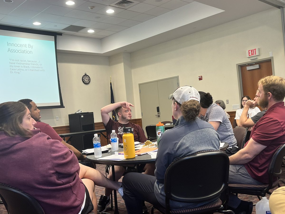 Appreciate Justin Brown and the DEI office for today’s training on microaggressions  for the athletic department!