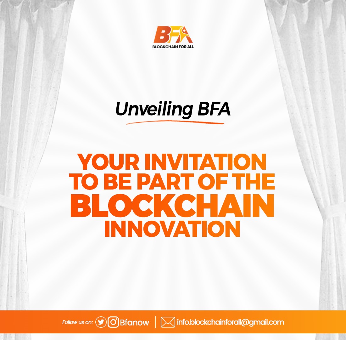 Bfanow's tweet photo. Wonder what BFA is about, read onπ
BFA stands for Blockchain For All, it is an initiative of @kristaspace1 that aims to provide blockchain & cryptocurrency education to individuals and people in underrepresented regions.
β οΈ Problem
Blockchain industry faces limitations in... https://t.co/X3QMjxWTKO