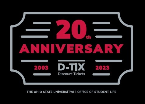 DTixOSU's tweet photo. Stop by the @ohiounion on Friday, September 1st to kick-off our 20th Anniversary Give-A-Ways!! The first 100 students to stop in from 9am-11am get a FREE #dtix crewneck. https://t.co/49GCL0trnP