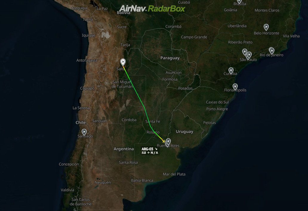 Modo_S_'s tweet photo. Traslado realizado con el Learjet 60 #ARG03 de la Agrupación Aérea Presidencial. Comitva 5 pax / Costo operativo USD 12.000 https://t.co/lEjEUs2yG3