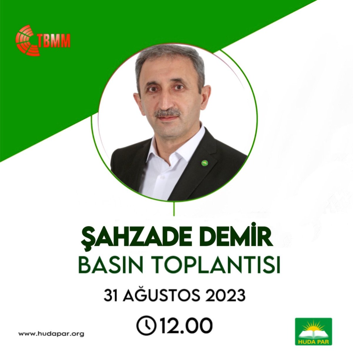 Genel Sekreterimiz ve Gaziantep Milletvekilimiz Sayın Şahzade Demir yarın (Perşembe) saat 12.00'de TBMM'de basın toplantısı düzenleyecektir.