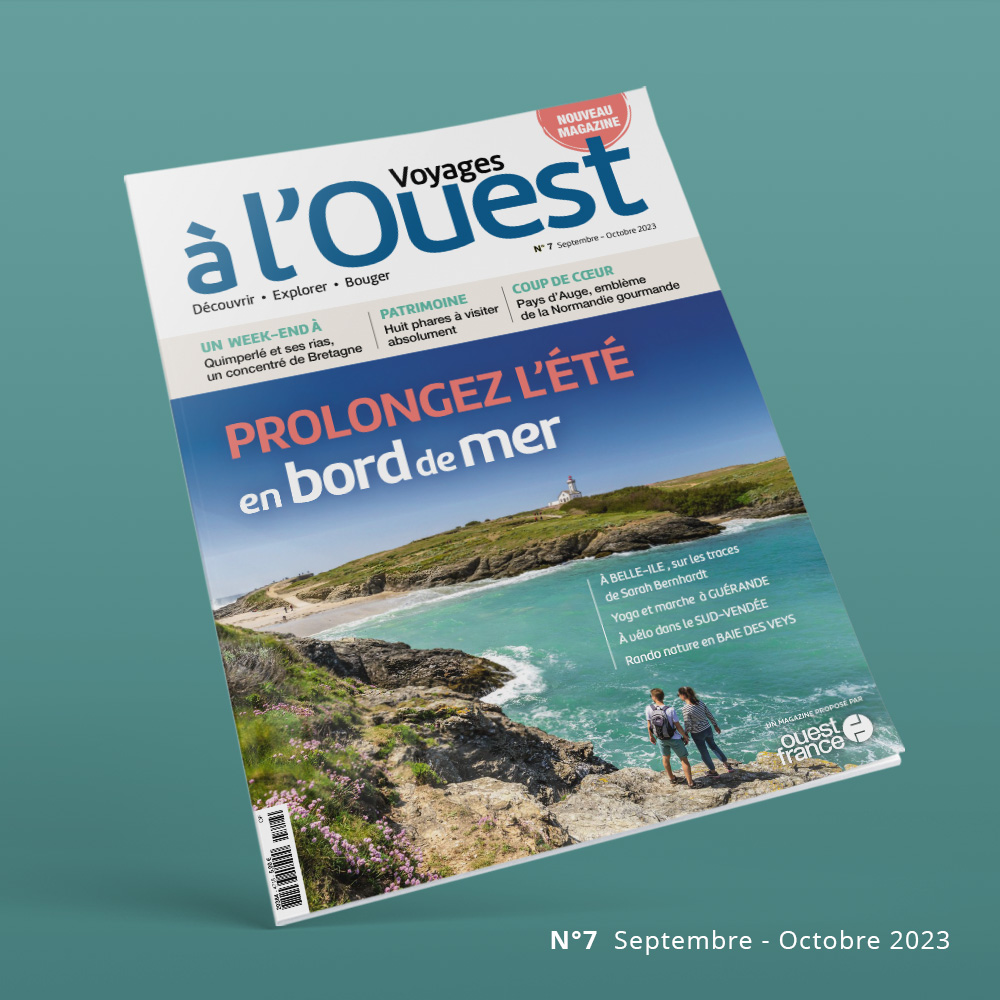 🌊 Le dernier numéro de Voyages à l'Ouest est disponible en kiosques ! Merci à <a href="/regionbretagne/">Région Bretagne</a>, @gitesdefrance et la CALN pour leur confiance dans nos solutions de #communication 🙌

#voyagesalouest #print #magazine #publicite