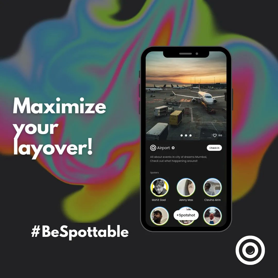 pinsterr_app's tweet image. From gate to runway, never miss a beat at the airport with spottable.
.
.
#Airport #airportlife #spottable #beSpottable #social #network #around