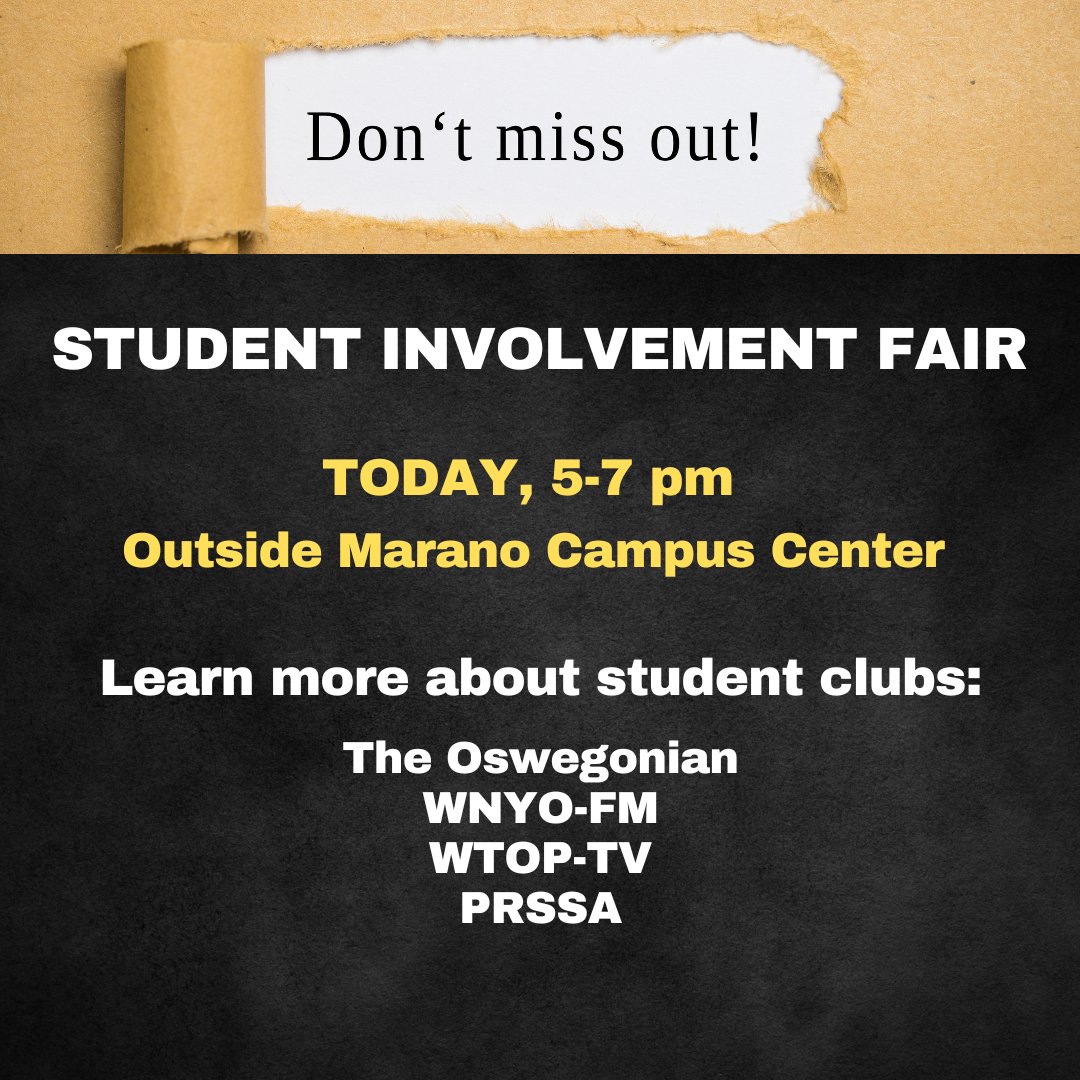 SUNY Oswego Comm. Studies tweet media