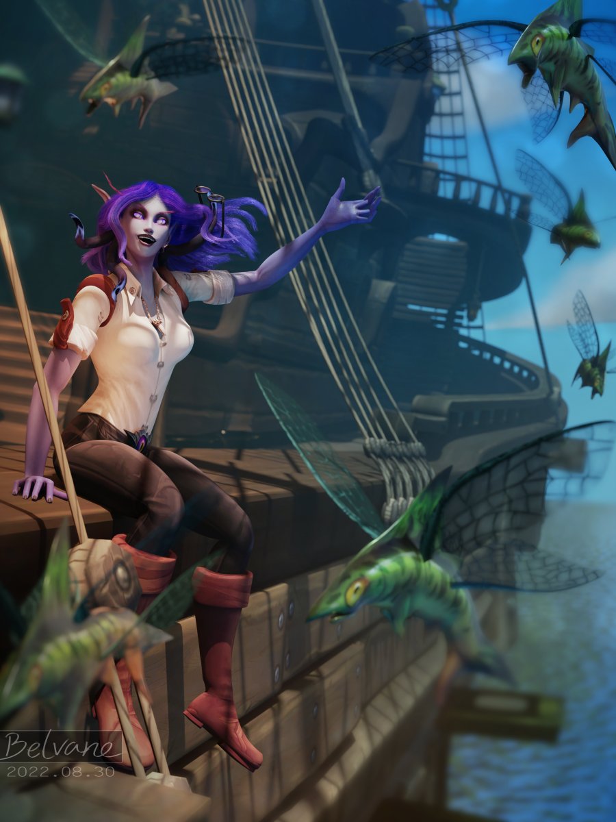 Fourth picture of the archaeologist for the Tournament of Ages charity art auction: