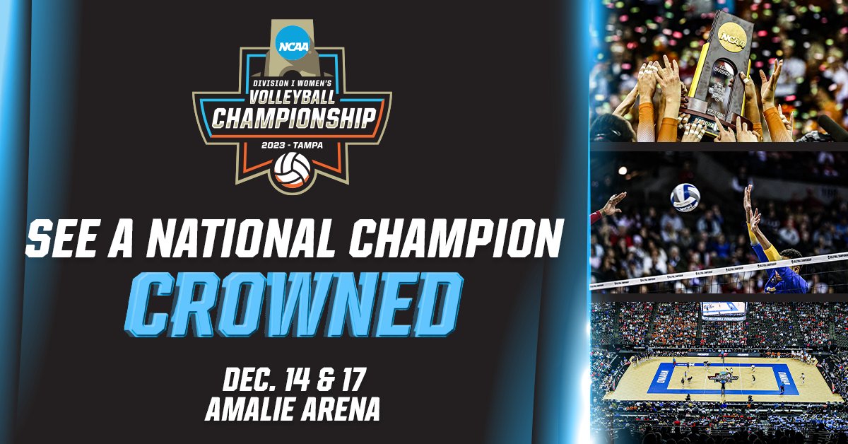 Volleyball Day in Nebraska will set a regular season attendance record tonight at Memorial Stadium. Now let's get a post season attendance record in Tampa at the NCAA Division I Women's Volleyball Championship on December 14 &amp; 17. Secure your seats today!