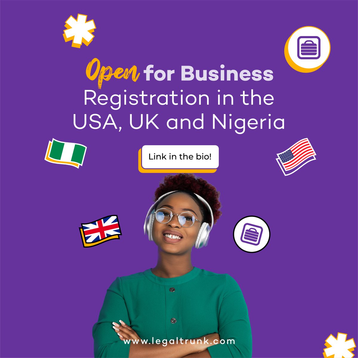 Our business incorporation service is available in the USA, UK and Nigeria. Let's help you turn your vision into reality. Please send us a DM.🚀 #GlobalEntrepreneurship #StartYourJourney