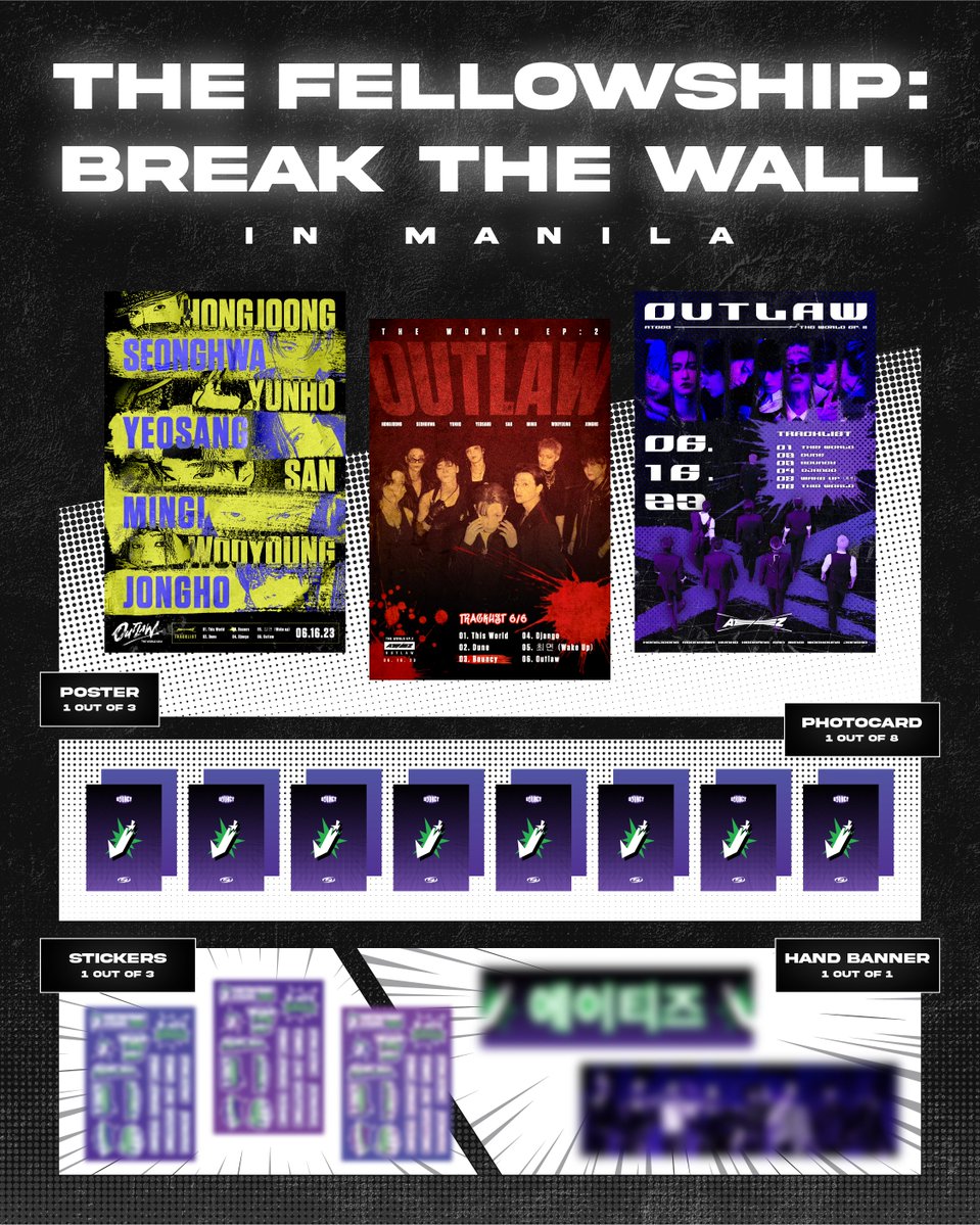 aidszurc's tweet image. 🏴‍☠️ THE FELLOWSHIP: BREAK THE WALL IN MANILA [ Fan support by @aidszurc ]

Hello Filotinys, I&apos;ll be giving out freebies on September 16 🌶️

See mechanics below...

#Break_The_Wall_MNL #FilotinyFreebies #Break_The_Wall #ATEEZ #에이티즈