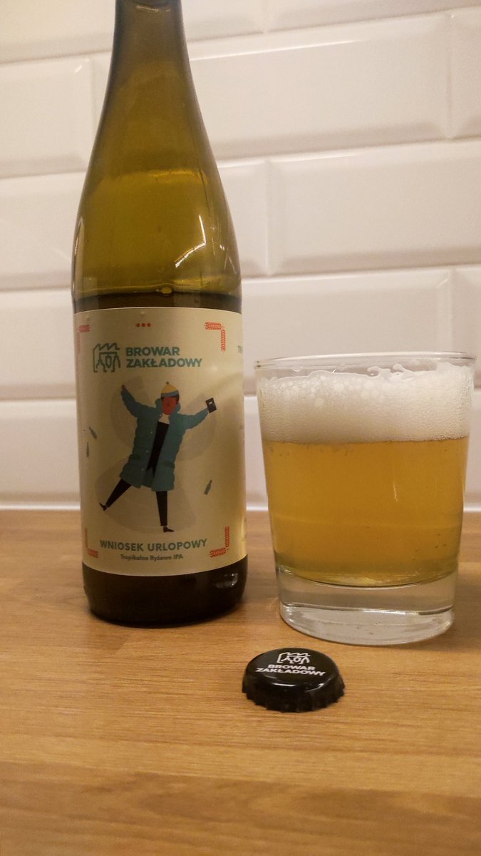 BojanowskiMarek's tweet photo. #351
🍺 Wniosek urlopowy
🇵🇱 Browar Zakładowy
Rice IPA
Alk. 6.6%
Ekst.wag. 16.0
3.5/5
#craftbeer #polishbeer #riceipa #piwokraftowe #browar #BrowarZakładowy #beergeak #beerpics #wroclaw https://t.co/vYv6Chcavj
