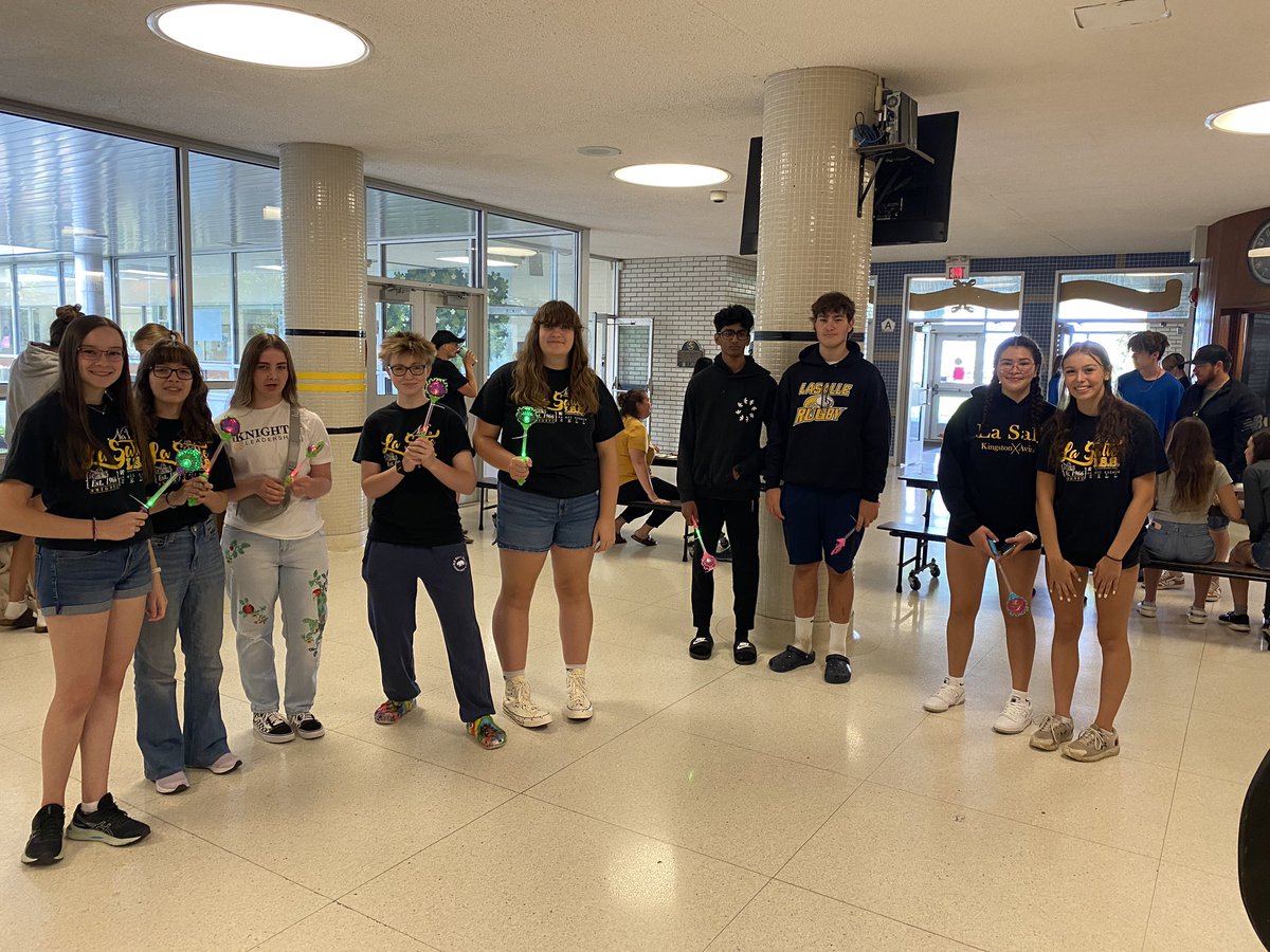 Excitement is in the air as Student Council welcomes our new Black Knights on Grade 9 Orientation <a href="/LaSalle_LDSB/">La Salle Secondary</a>