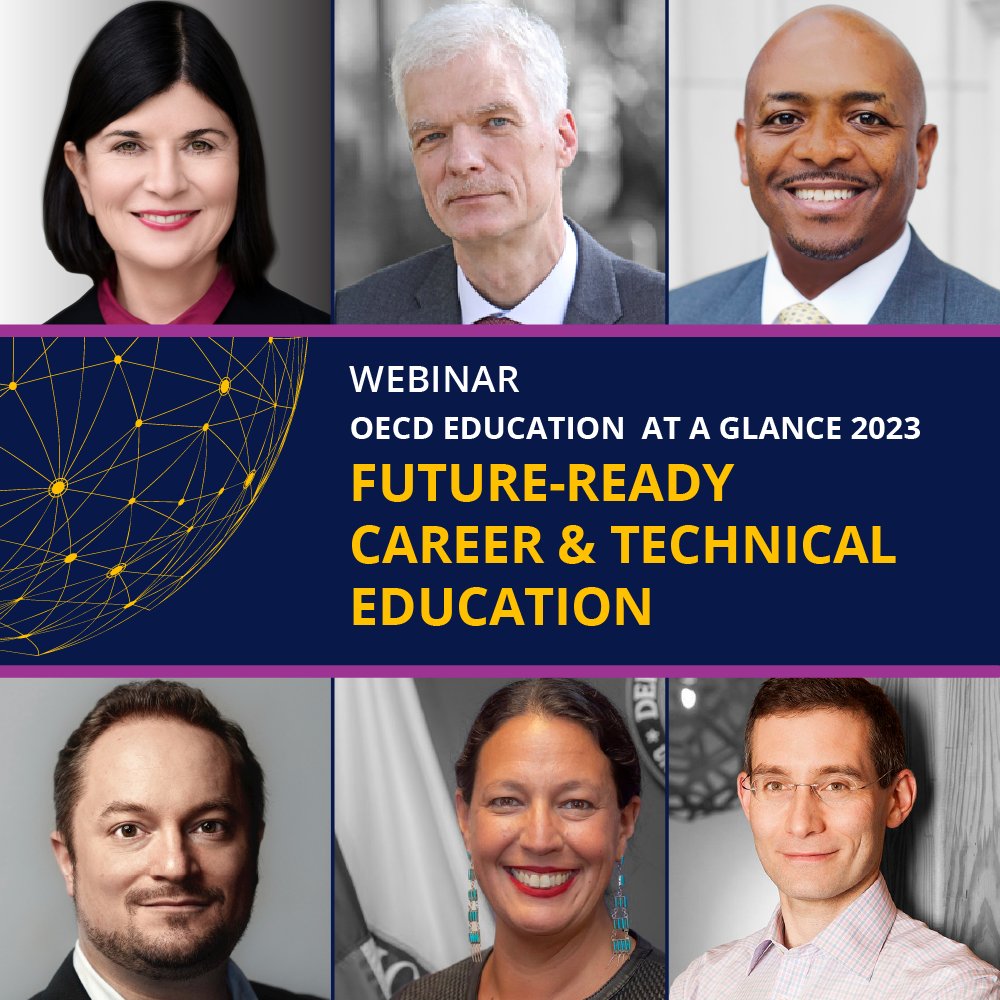 We are thrilled to gather education experts working to build & expand future-focused #CTE options for students in a live discussion on Sept. 12th at 11 am ET. Join us: ncee.zoom.us/webinar/regist… @drvickip @SchleicherOECD @usedgov @amyloyd1 @VicksburgWarren @mattsigelman #OECDEAG