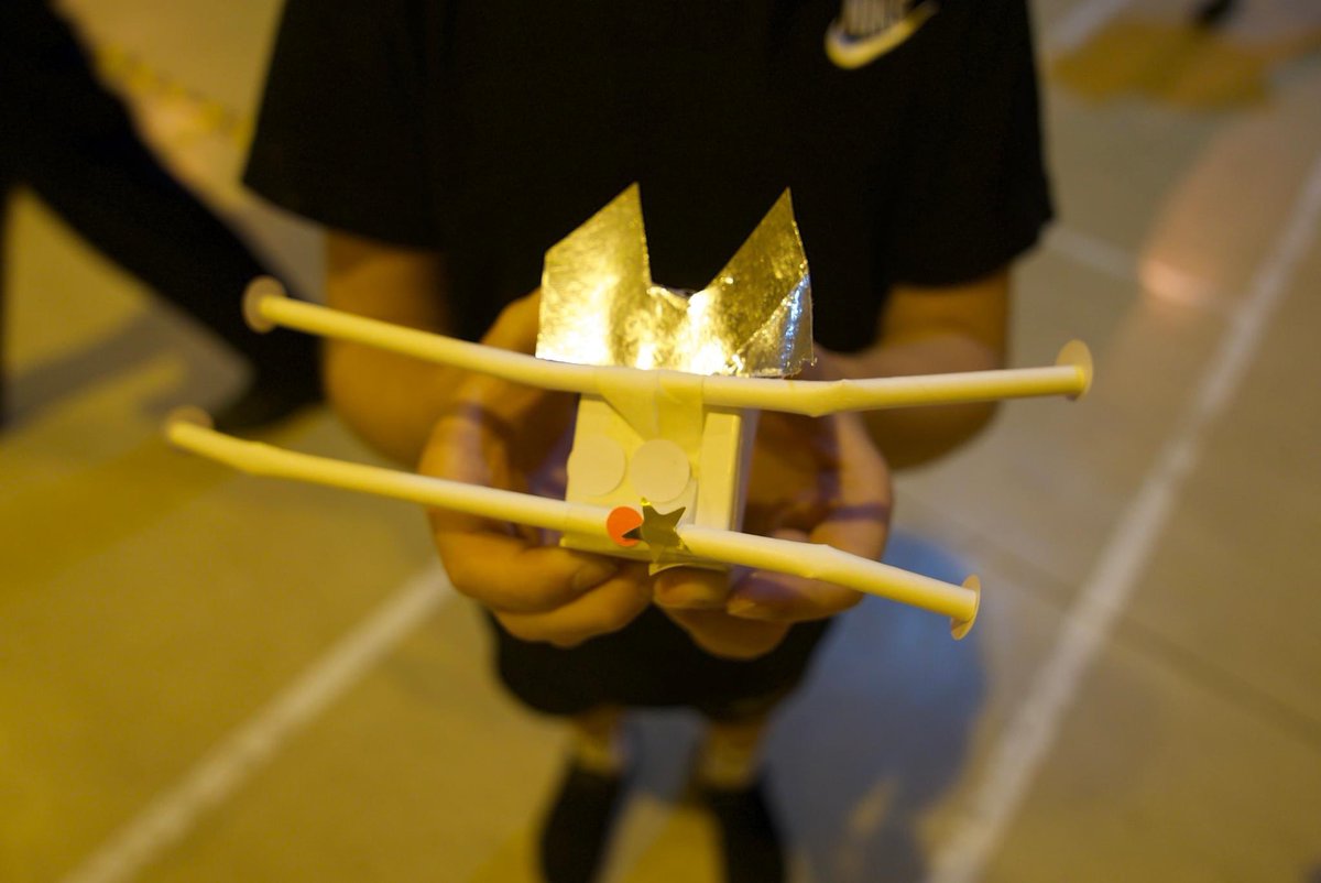 astrocymru's tweet photo. Week 5 of Space Camp at Waun Wen Community Centre. Satellites inspired by @Space_Forge and the first satellite fully made in Wales. Thanks to @STFC_Matters for funding our fun workshops and for providing exciting resources https://t.co/IyRBbhjLsR
