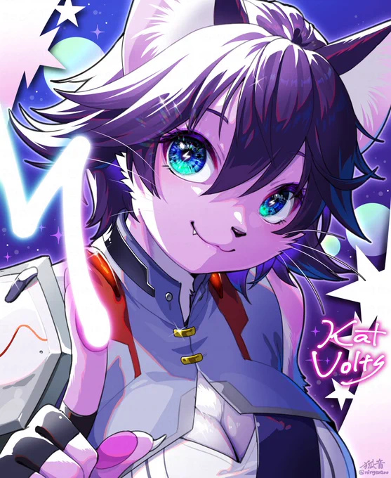 #ケモノvtuberLive2Dイラストを担当したお二人(キャラデザはそれぞれご本人作成) 