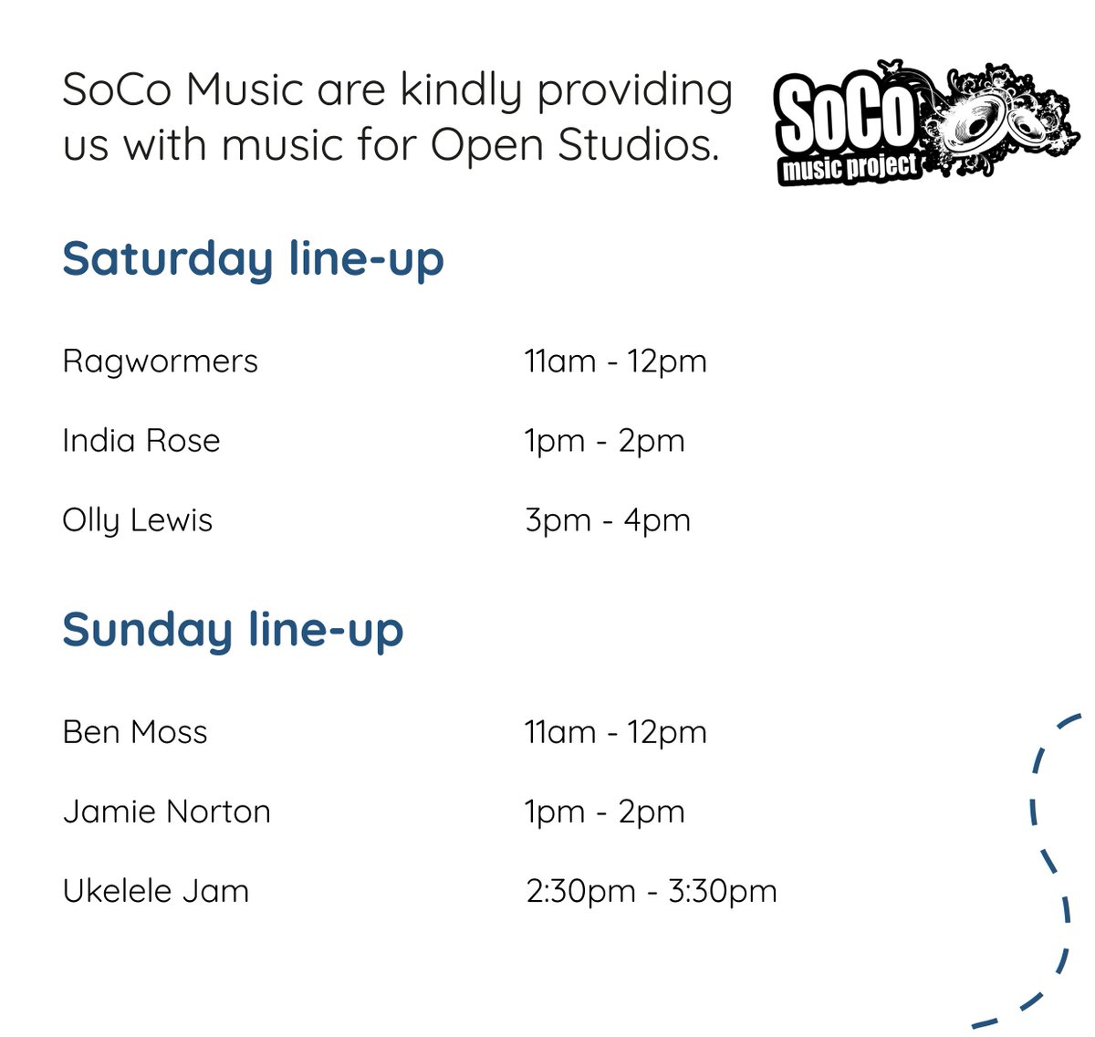 aspacearts's tweet image. Let&apos;s get you up to speed with all the details for Live Music for Arches Open Studios

__
#ArchesStudiosSouthampton #AOS2023 #ArchesOpenStudios2023 #WhatsOnSouthampton #VisitSoton #VisitHampshire #LetsCreate #ArtistLed #FamilyFriendly #SupportLocal #HantsDayOut #SouthamptonFocus