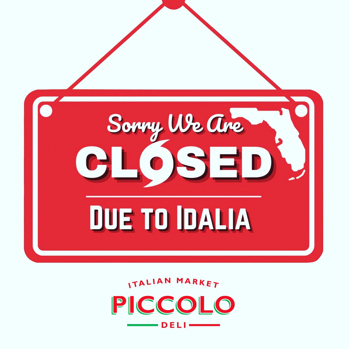 PiccoloMarketFL's tweet photo. Sorry we are closed, stay safe Florida and see you tomorrow! 

https://t.co/42SBgJazIi
https://t.co/UqPGrCn504
https://t.co/4kt5DZ0jp0

#PiccoloMarket #PiccoloMarketFL #PiccoloMarketAndDeli #PiccoloMarketSarasota #Sarasota #florida #srq #gulfgate #hurricane #idalia https://t.co/6wVFocsPUL