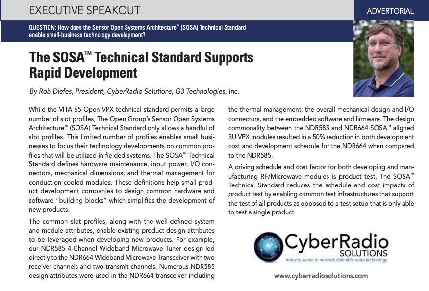 Check out CyberRadio Solutions' features in the SOSA Special Edition 2023!

lnkd.in/g8pjYwSS

#Military #MES #engineers #success #microwaveradios #engineering #cyberradiosolutions #innovation #EW #SIGNT #ELINT #COMINT #tuners #receivers #HardwareEngineering #SOSA #MORA