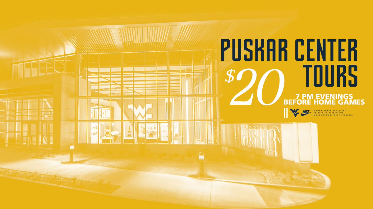 Hey @WVUSports fans, who wants a behind the scenes look at our @WVUfootball complex the night before the big game?🏈 Tours will begin at 7pm the evening before all home games. Get your tickets at the link below by Thursdays at midnight to join the fun! wvusports.co/47LO6AS