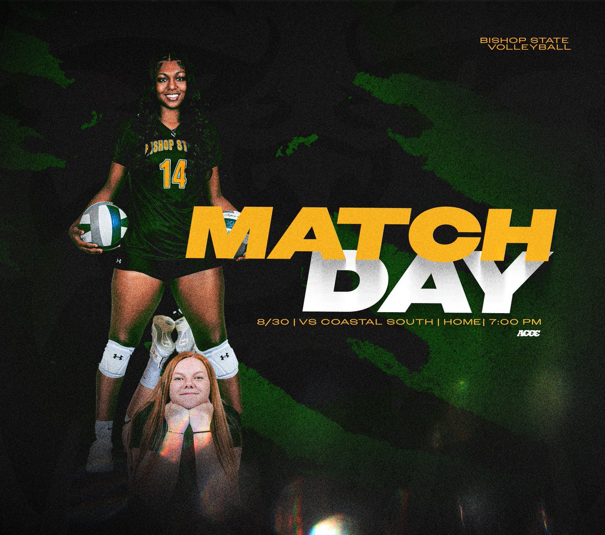 Match Day‼️ 😼

🆚 Coastal Alabama-South
📍 Mobile, AL
⌚️ 5:00 PM  
🖥 Watch Live: tinyurl.com/3bthwhpc

#NewEraRising😼🟢🟡🏐