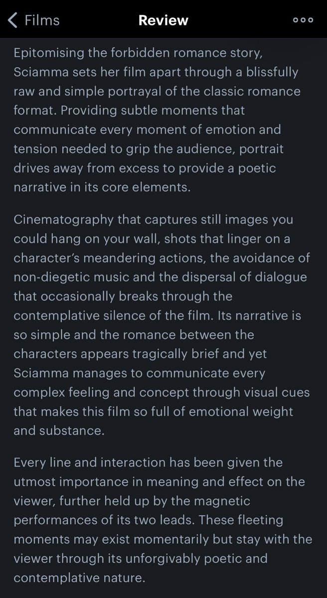 kristenluvr's tweet photo. this is my crushes review on portrait of a lady on fire.. is he a red or green flag https://t.co/jfZvyq9hkP