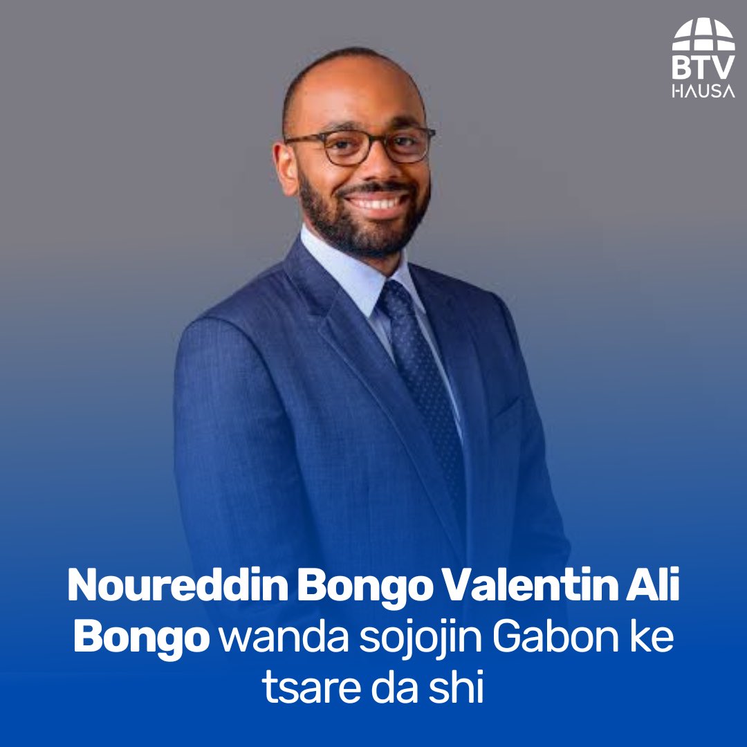 BTVhausa's tweet photo. Wannan ne shi ne Noureddin Bongo Valentin wanda ɗa ne ga hambararren shugaban Gabon Ali Bongo Ondimba.
Shekarunsa na haihuwa 31 kuma ya kasance makusanci sosai ga mahaifin nasa.
#btvhausa
#labaranhausa
#hausatvnews
#africannews
#gabonnews
#gaboncoup
#noureddinbongovalentin https://t.co/lHc9KtE1yZ