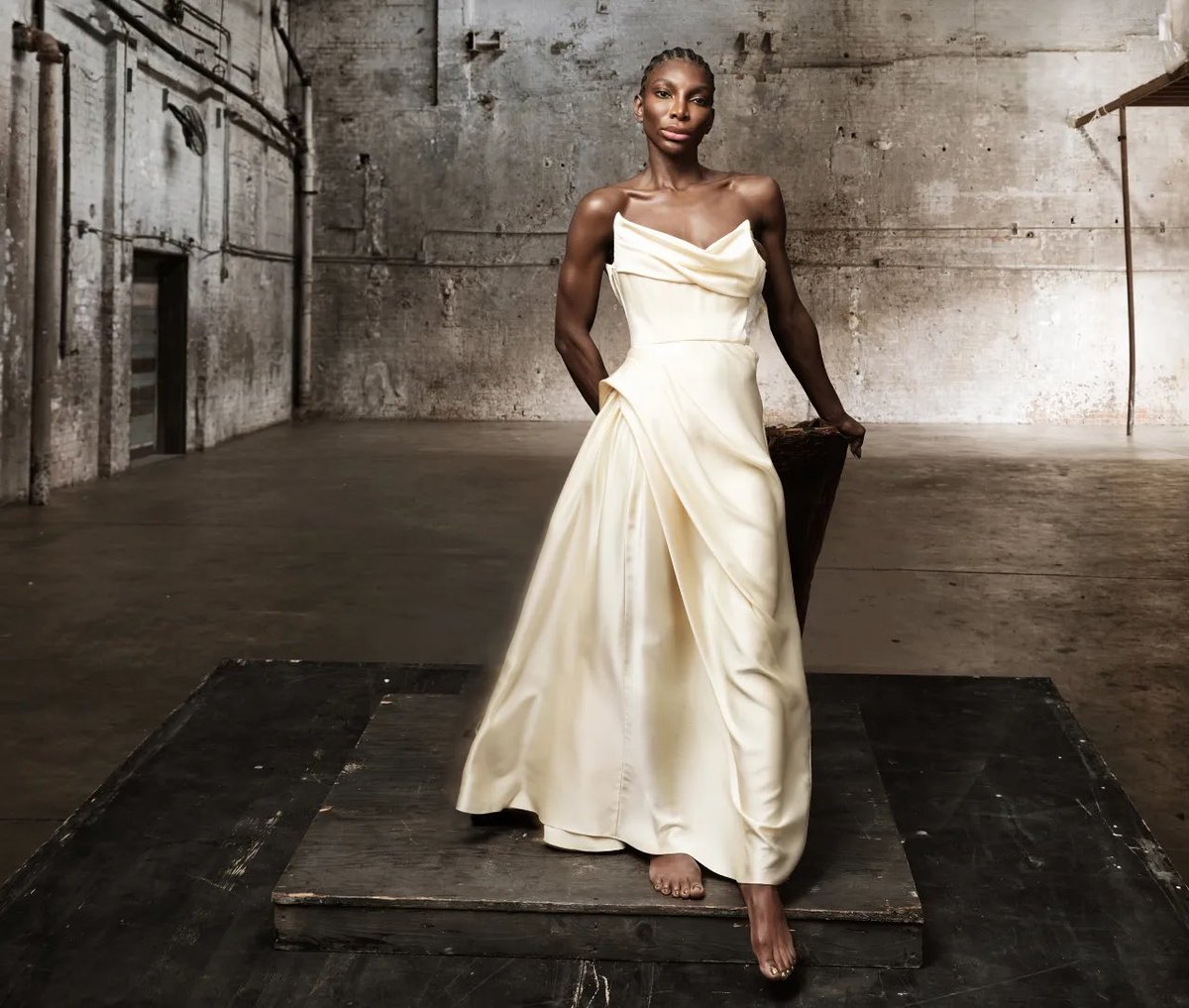 Daniel Roseberry &amp; Michaela Coel by Annie Leibovitz, Vogue, September 2023.