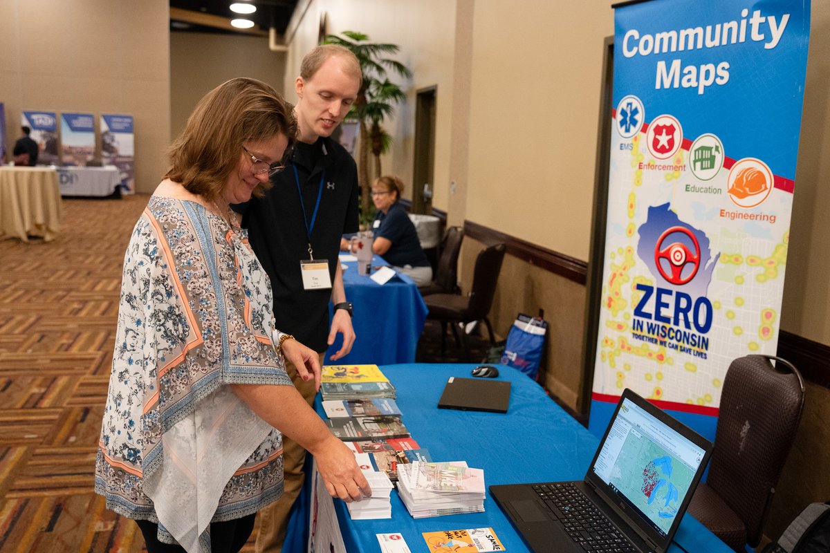 wistatepatrol's tweet photo. WSP staff joined fellow @WisconsinDOT colleagues to present on several public safety topics during the 48th Annual Governor’s Conference on Highway Safety this week. Thanks to all the attendees and participants as we work to achieve #ZeroInWisconsin https://t.co/2fbx3STCMp