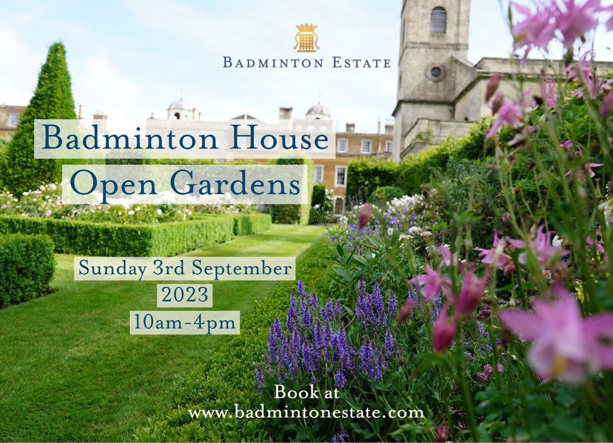 Book your visit to see the beautiful gardens of Badminton House and collect some flowers, plants and delicious food. badmintonestate.com/events/open-ga… #whatsonsouthglos #weekendideas