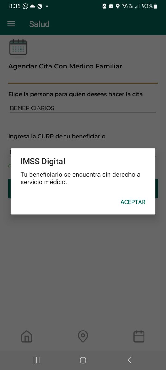 DescaRural's tweet photo. Oye @Tu_IMSS , como no atendieron a mi hijo en urgencias, quise sacarle cita en @imssdigital y me dice que no tiene derecho a servicio médico.
Aún si no está vigente, no se supone que con el @IMSS_BIENESTAR todos tienen atención? Eso dijo @lopezobrador_ o miente? @zoerobledo https://t.co/nN0tWaEjwl